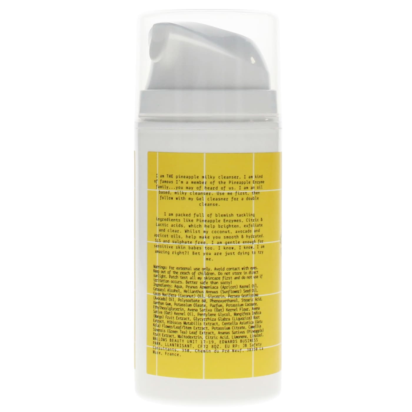 MALLOWS BEAUTY 100ML PINEAPPLE CLEANSER MILKY