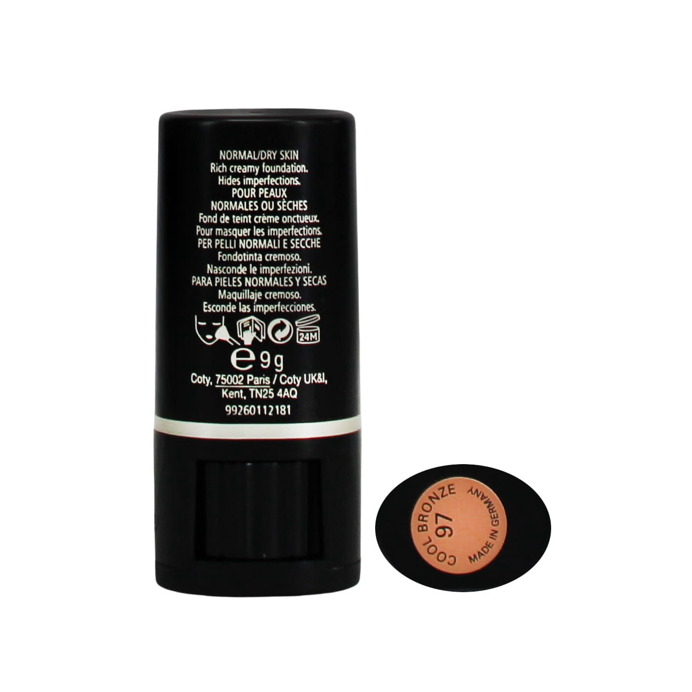 MAX FACTOR 9G PAN STIK COOL BRONZE 97