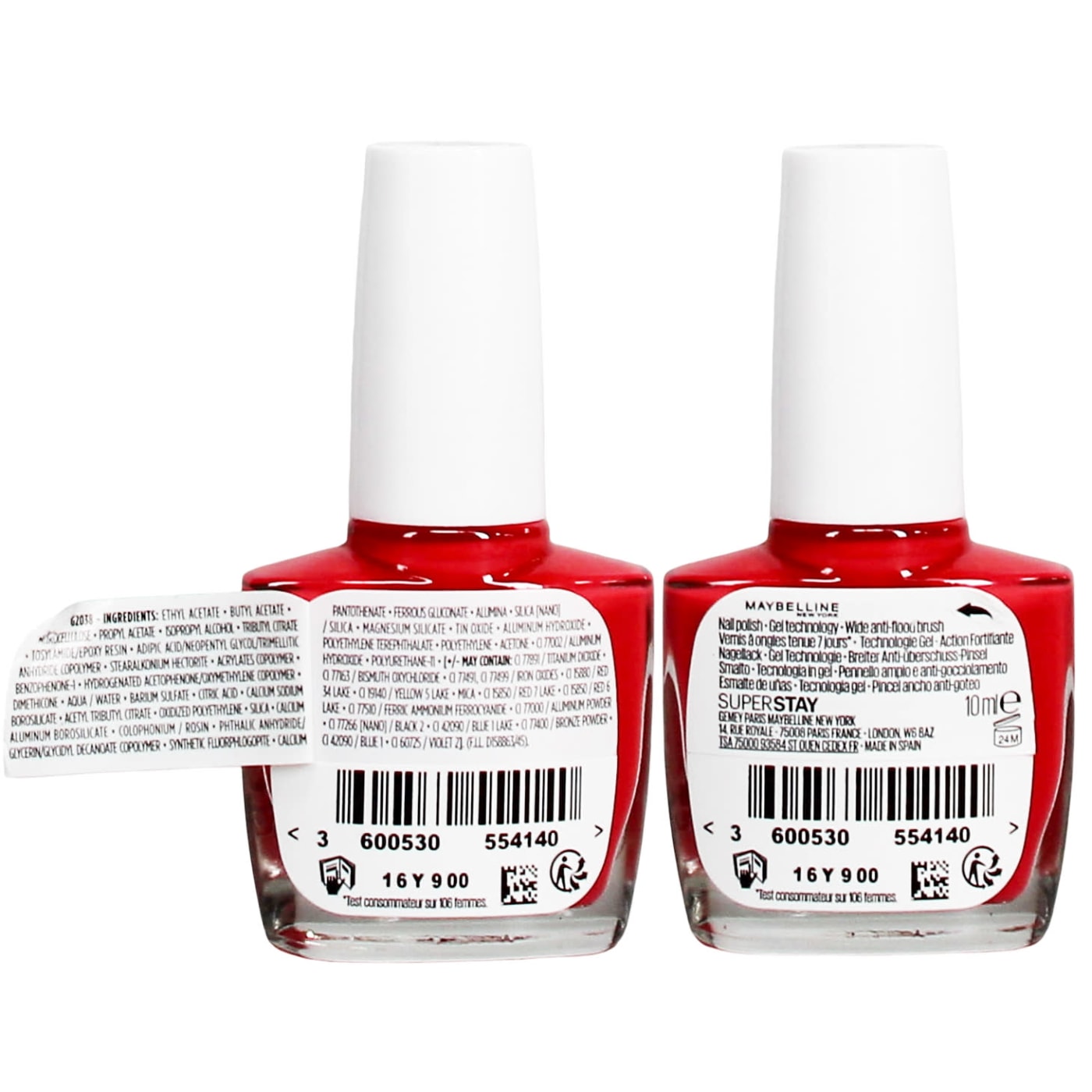 MAYBELLINE SUPERSTAY 7 DAY GEL NAIL POLISH HOT SALSA