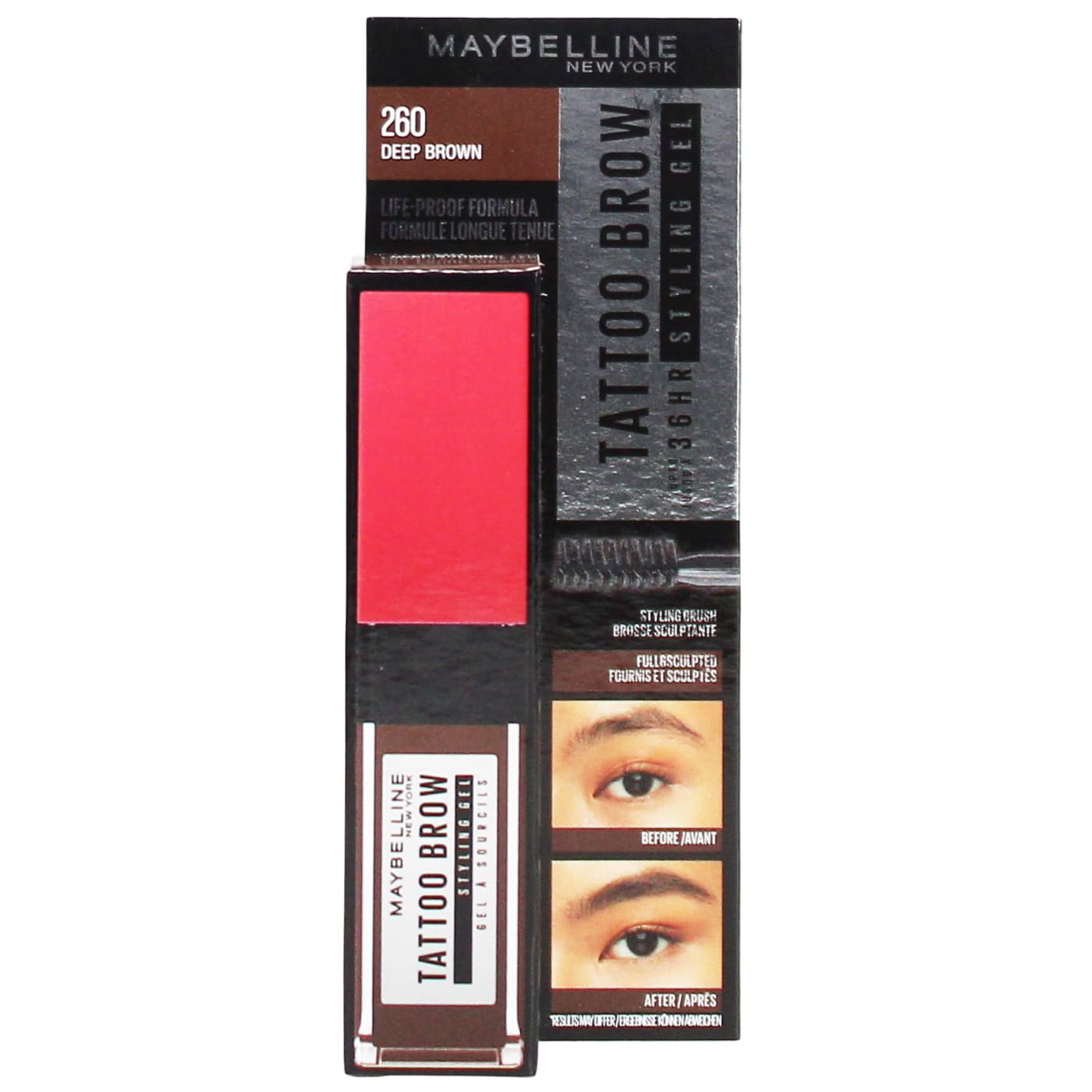 Maybelline Tattoo Brow Gel Deep Brown