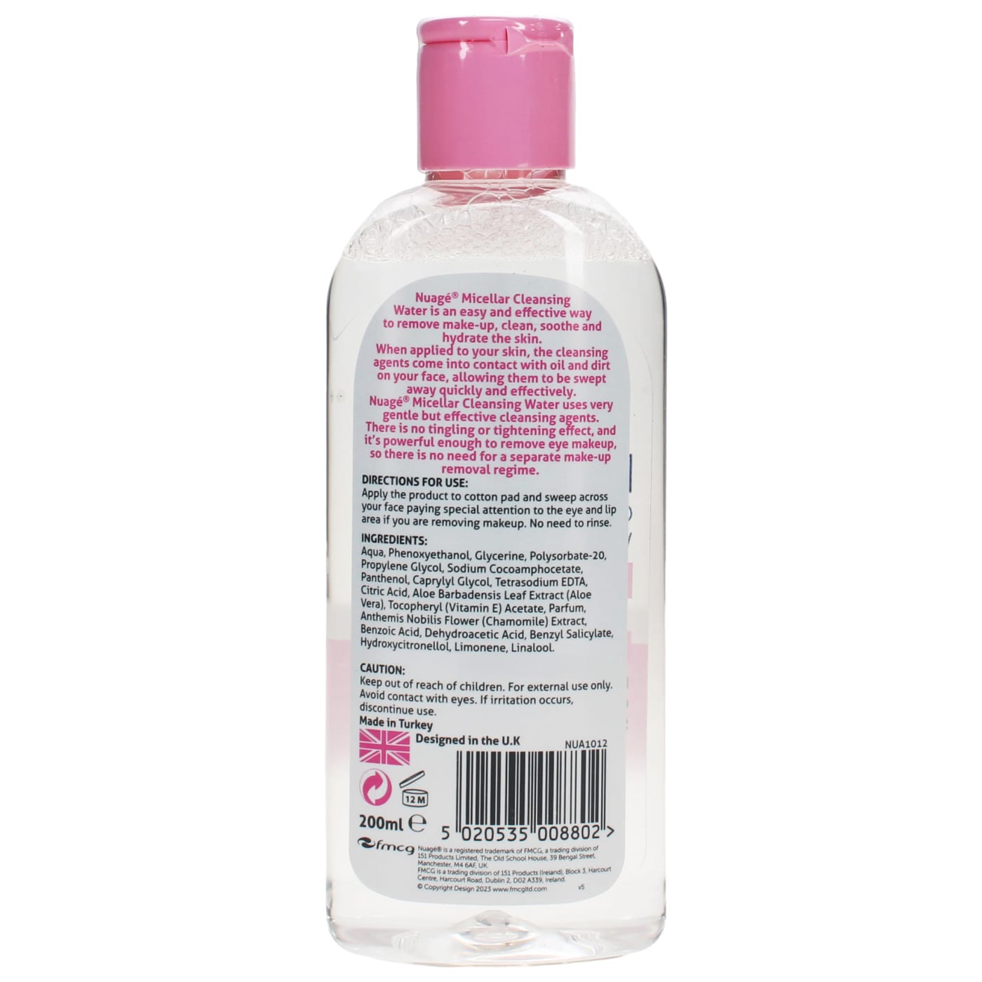 Nuage 200ml 3-in-1 Micellar Cleansing Water