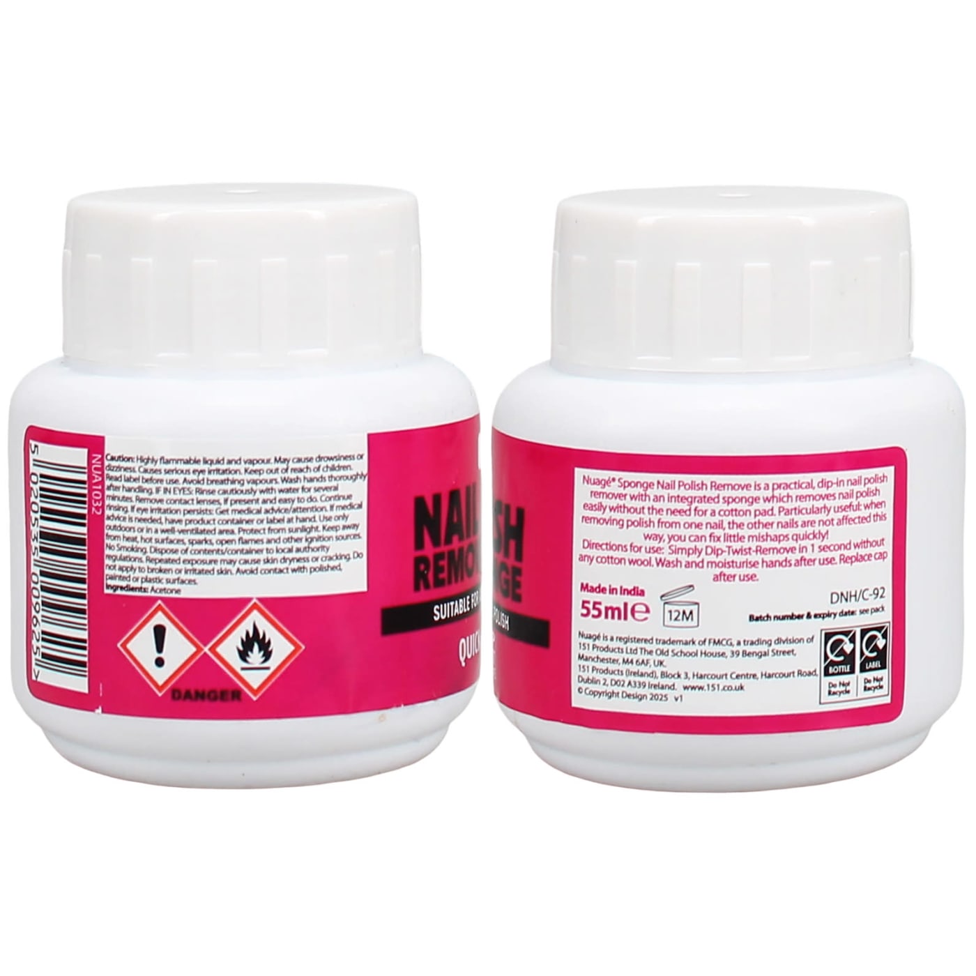 Nauge Gel Nail Polish Remover Sponge