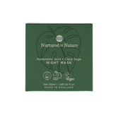 NURTURED BY NATURE 50ML NIGHT MASK HYALURANUIC ACID & CLARY SAGE