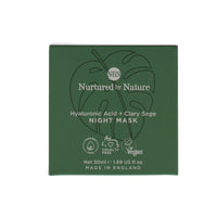 NURTURED BY NATURE 50ML NIGHT MASK HYALURANUIC ACID & CLARY SAGE