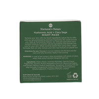 NURTURED BY NATURE 50ML NIGHT MASK HYALURANUIC ACID & CLARY SAGE