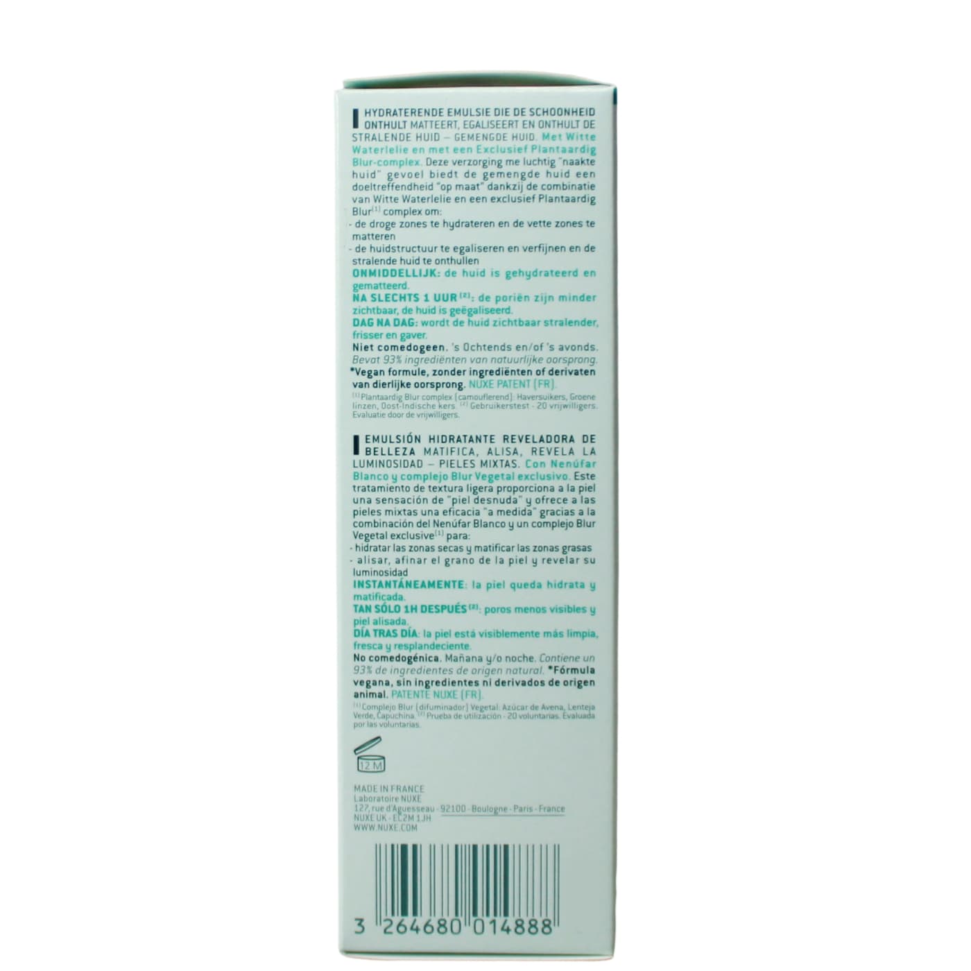 Nuxe Aquabella 50ml Emulsion Moisturising