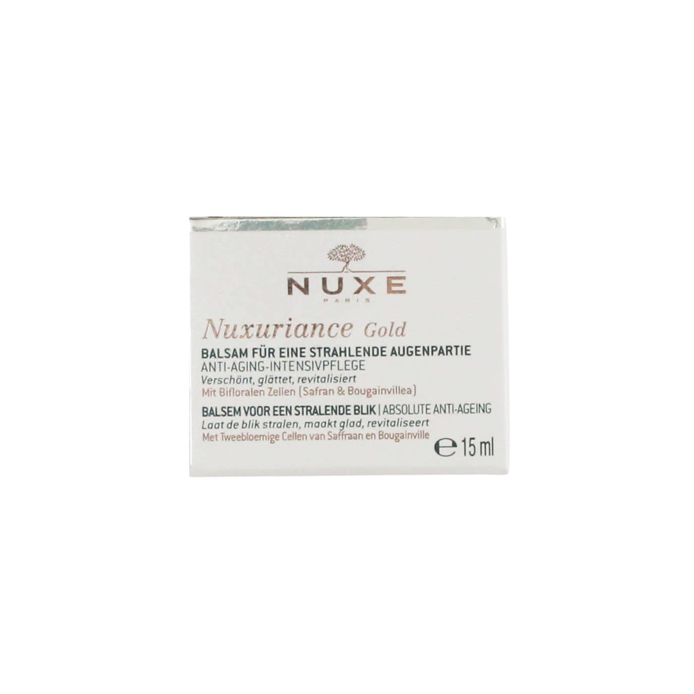 NUXE NUXURIANCE GOLD 15ML EYE BALM RADIANCE ULTIMATE ANTI-AGING