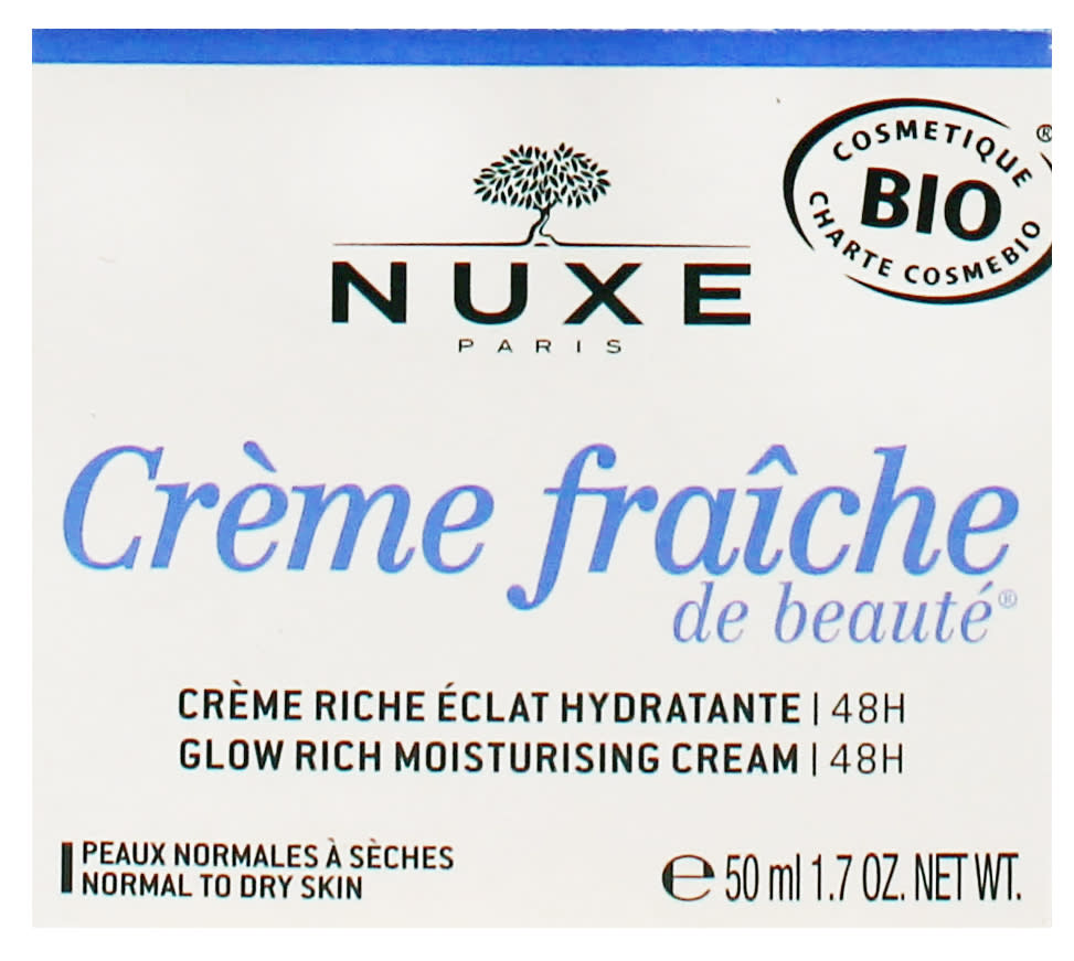 NUXE CRÈME 50ML FRAÎCHE DE BEAUTÉ GLOW RICH MOISTURISING DAY CREAM 48H