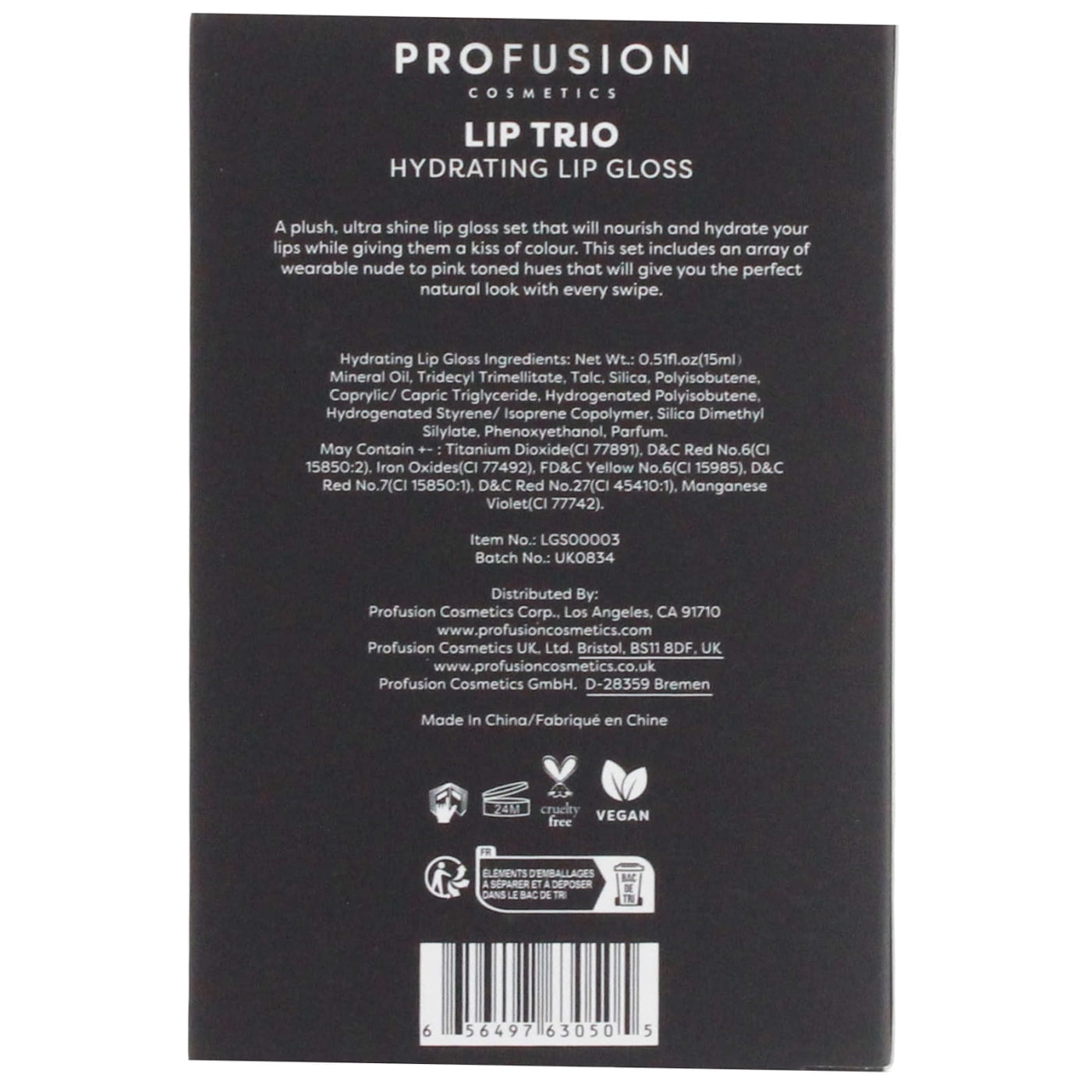 PROFUSION LIP TRIO BRIGHTS