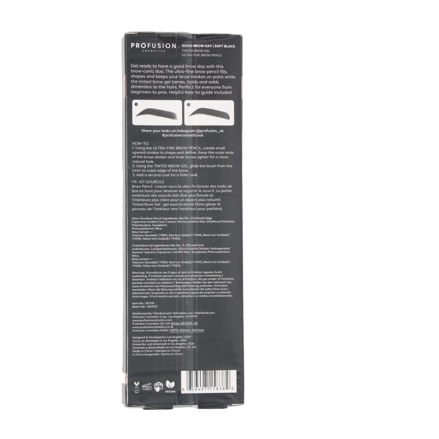 PROFUSION GOOD BROW DAY SOFT BLACK SET