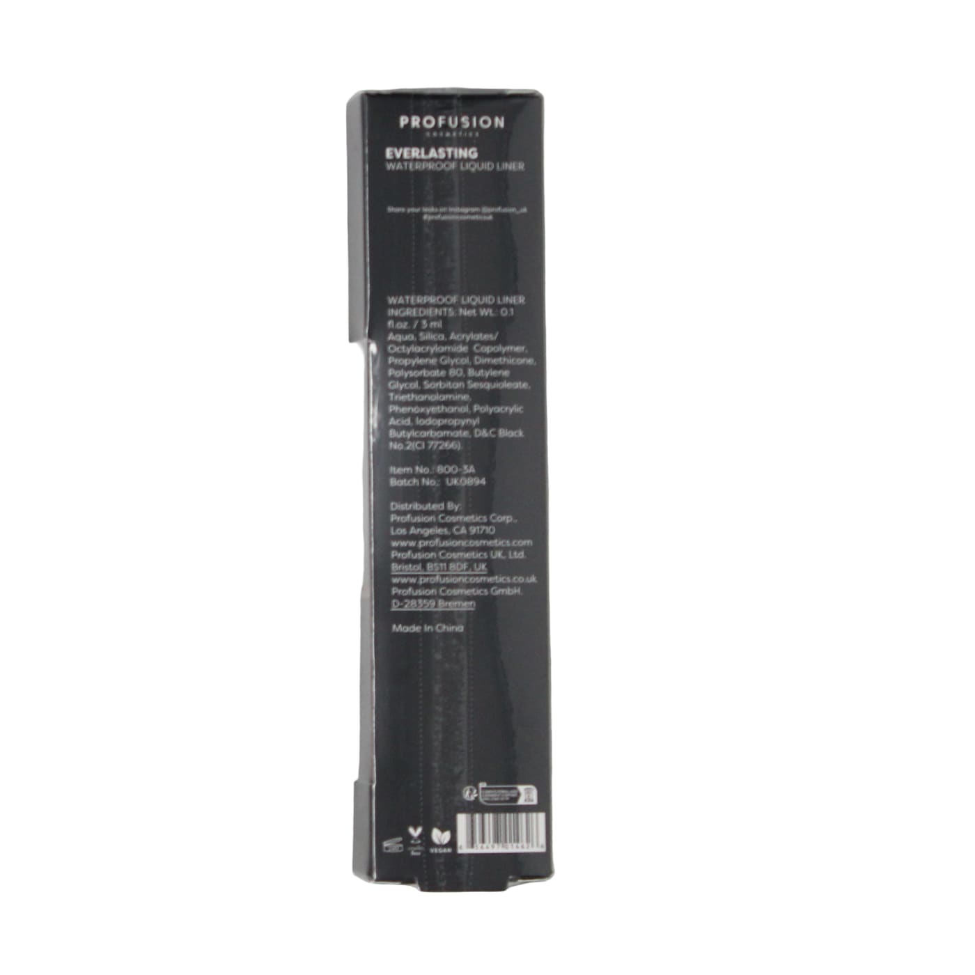 PROFUSION EVERLASTING EYELINER BLACK
