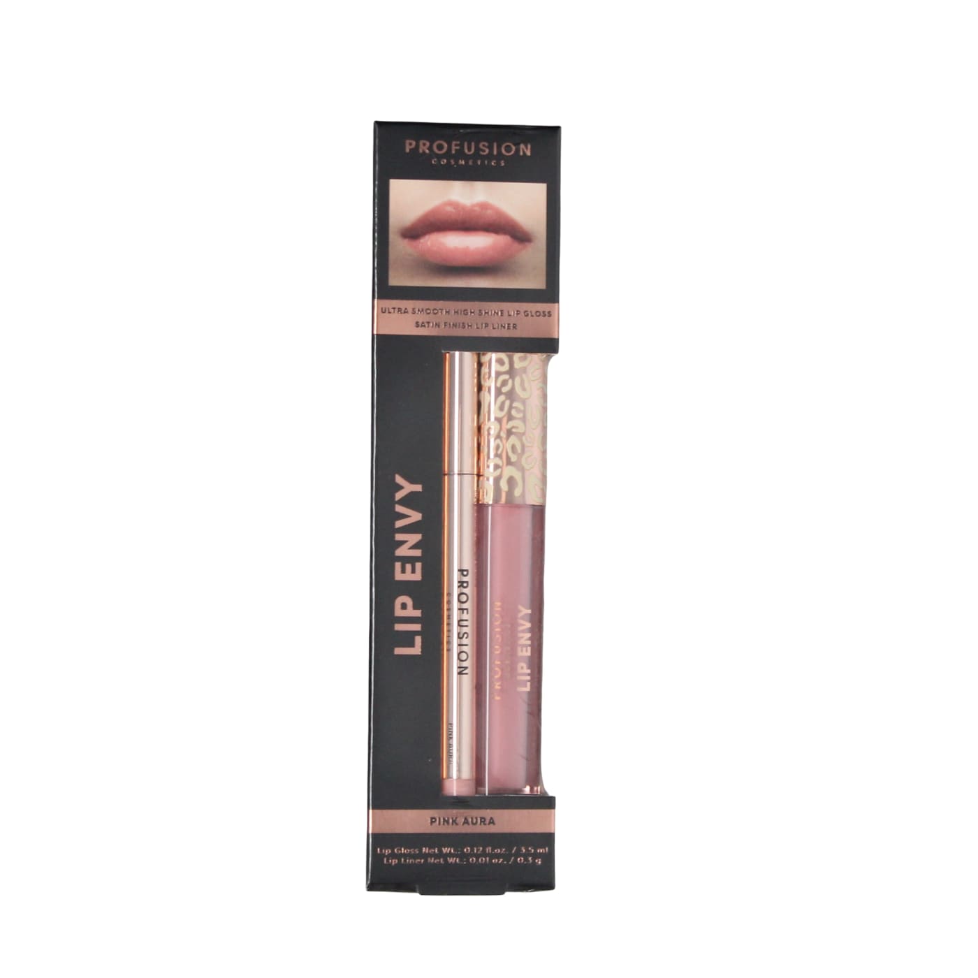 PROFUSION LIP ENVY LIP GLOSS & LINER DUO PINK AURA SET