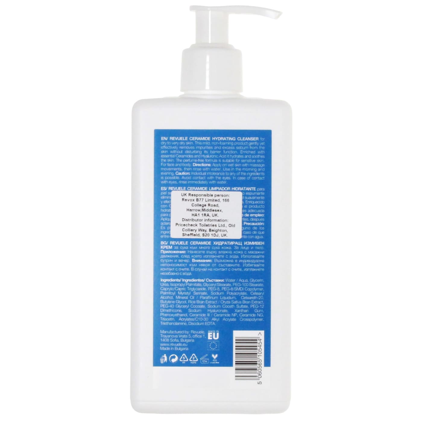 REVUELE 250ML CERAMIDE HYDRATING CLEANSER