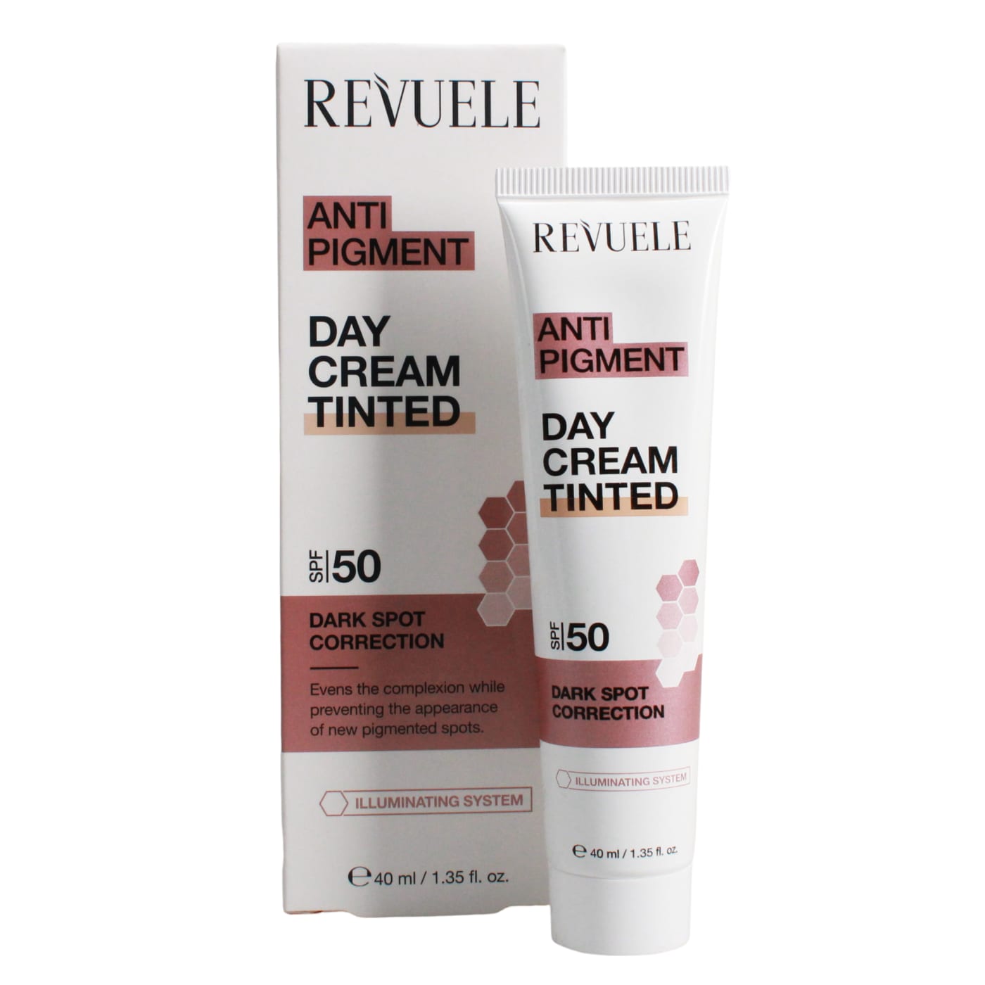 REVUELE 40ML D/CREAM TINTED