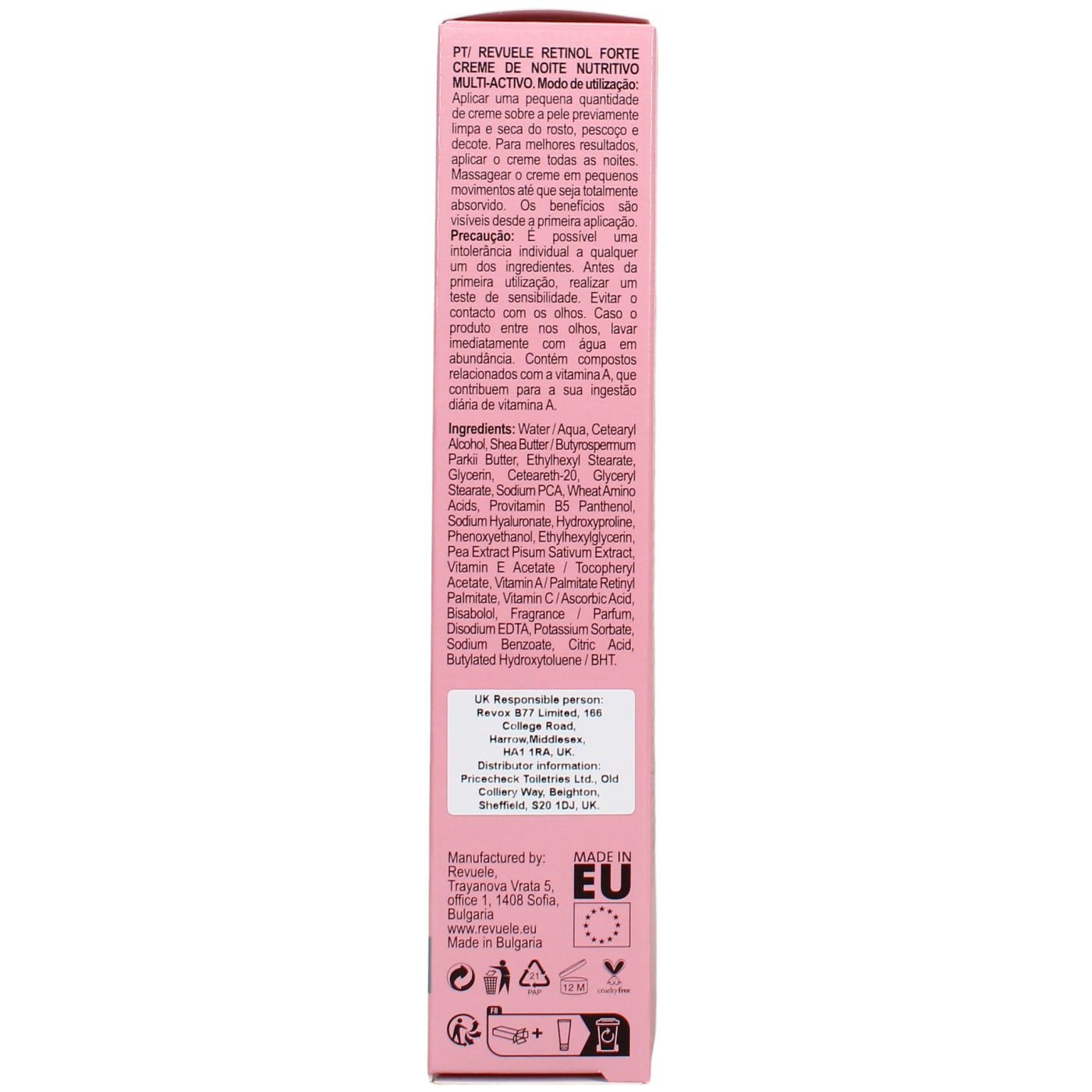 Revuele 50ml Retinol Forte Multi-Active Nourishing Night Cream