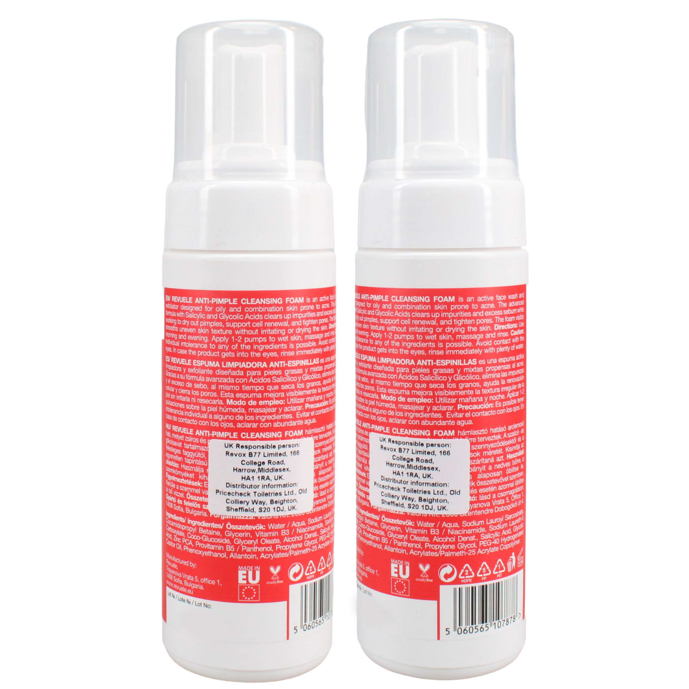 REVUELE 150ML ANTI-PIMPLE CLEANSING FOAM
