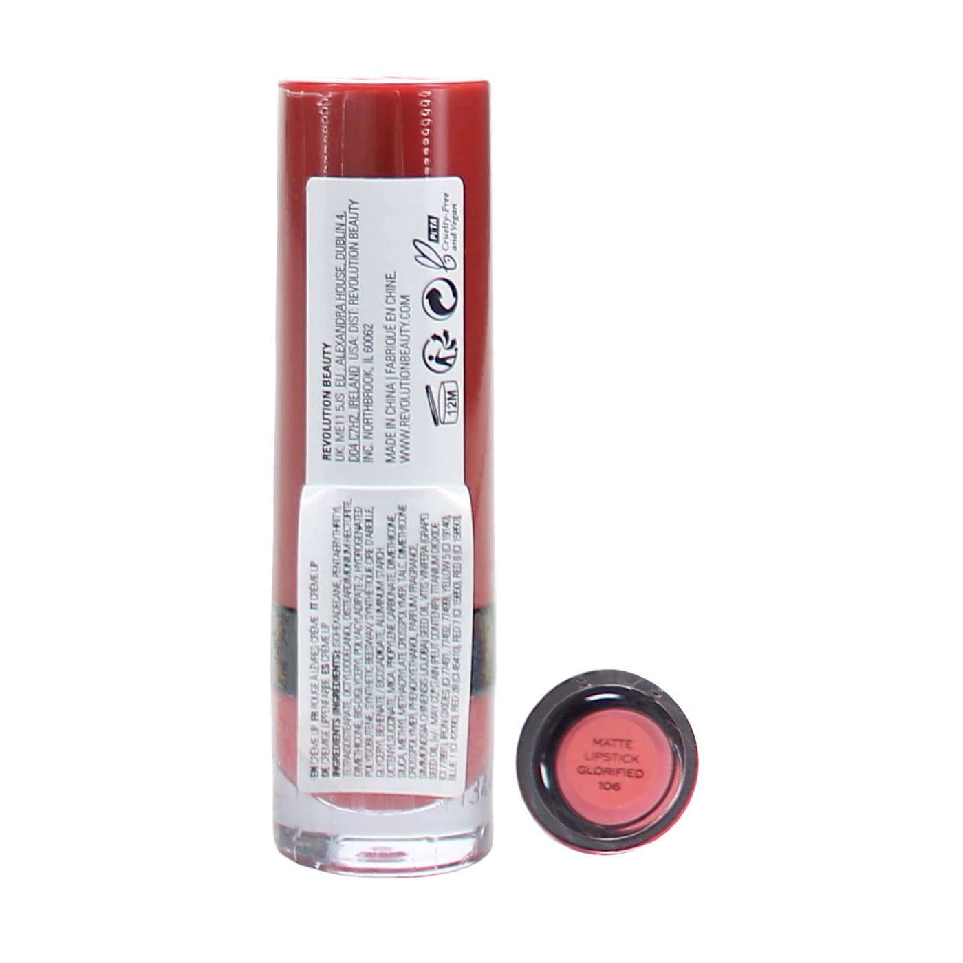 Revolution 10ml Matte Lipstick Glorified 106