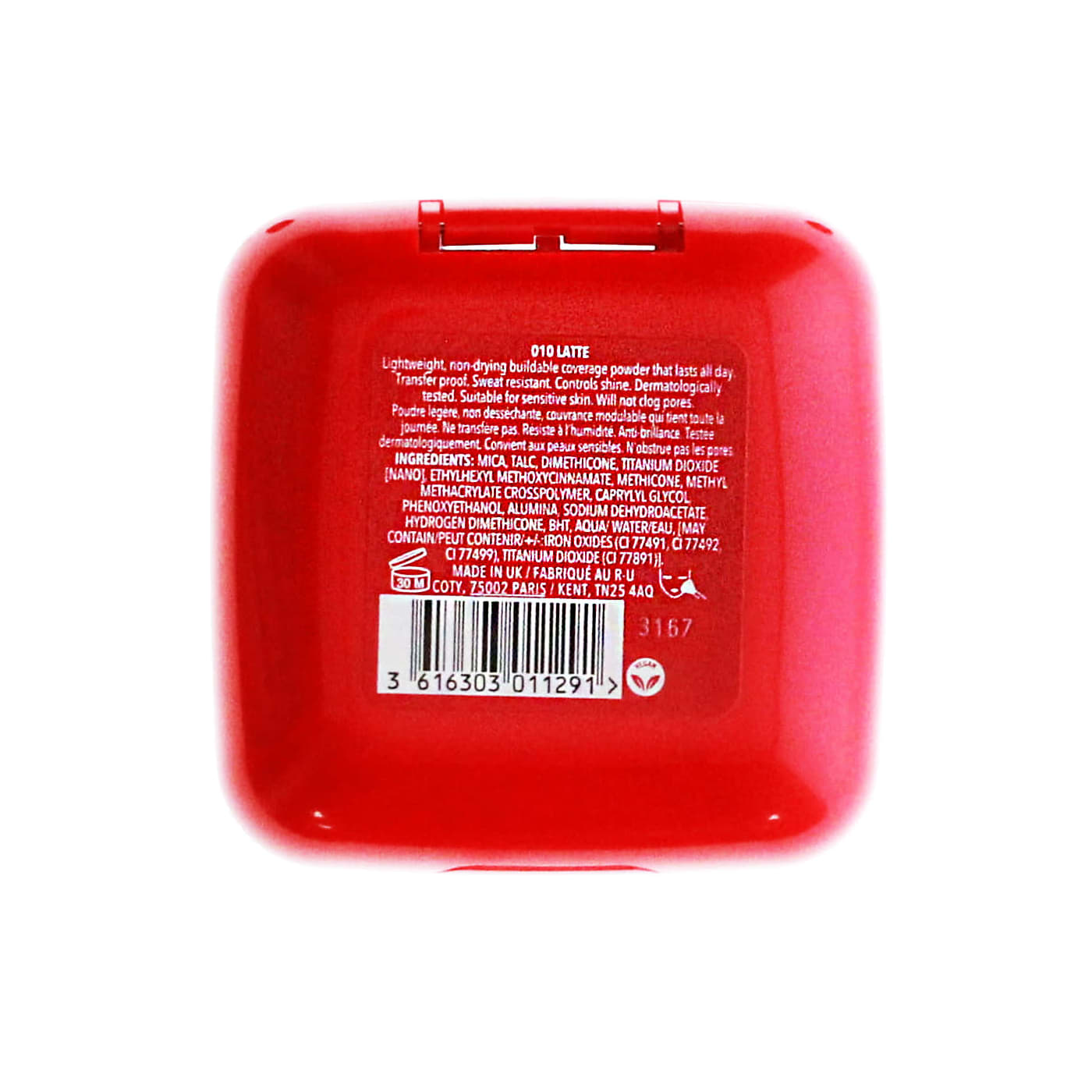 RIMMEL LASTING FINISH COMPACT FOUNDATION LATTE 010