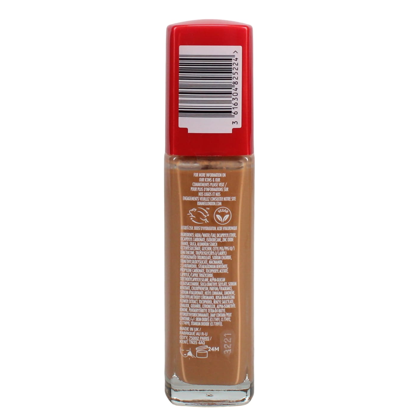 RIMMEL LASTING FINISH 30ML FOUNDATION 35HR SPF 20 WARM TOFFEE 420