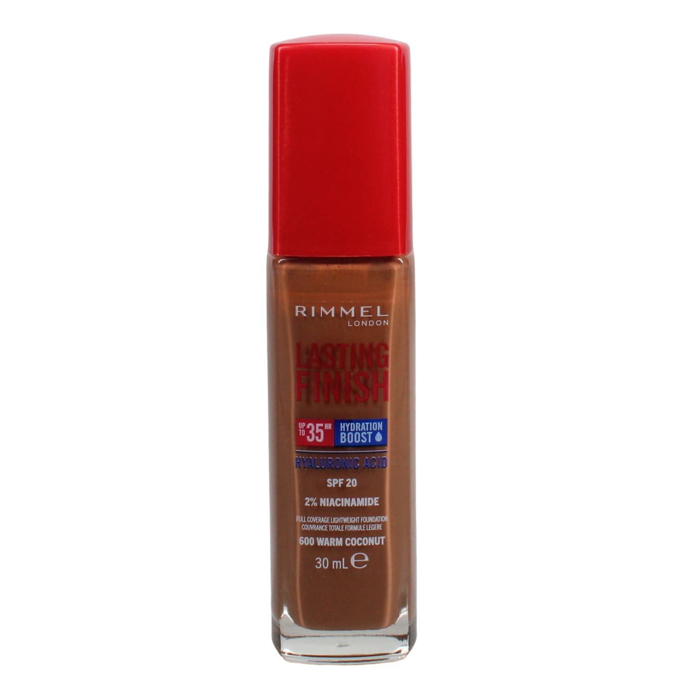RIMMEL LASTING FINISH 30ML FOUNDATION 35HR SPF 20 WARM COCONUT 600