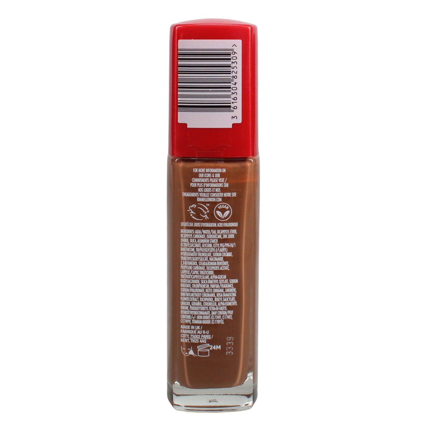 RIMMEL LASTING FINISH 30ML FOUNDATION 35HR SPF 20 WARM COCONUT 600