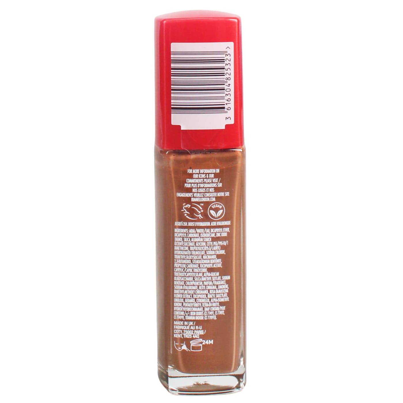 Rimmel Lasting Finish 30ml Foundation Hazelnut 605