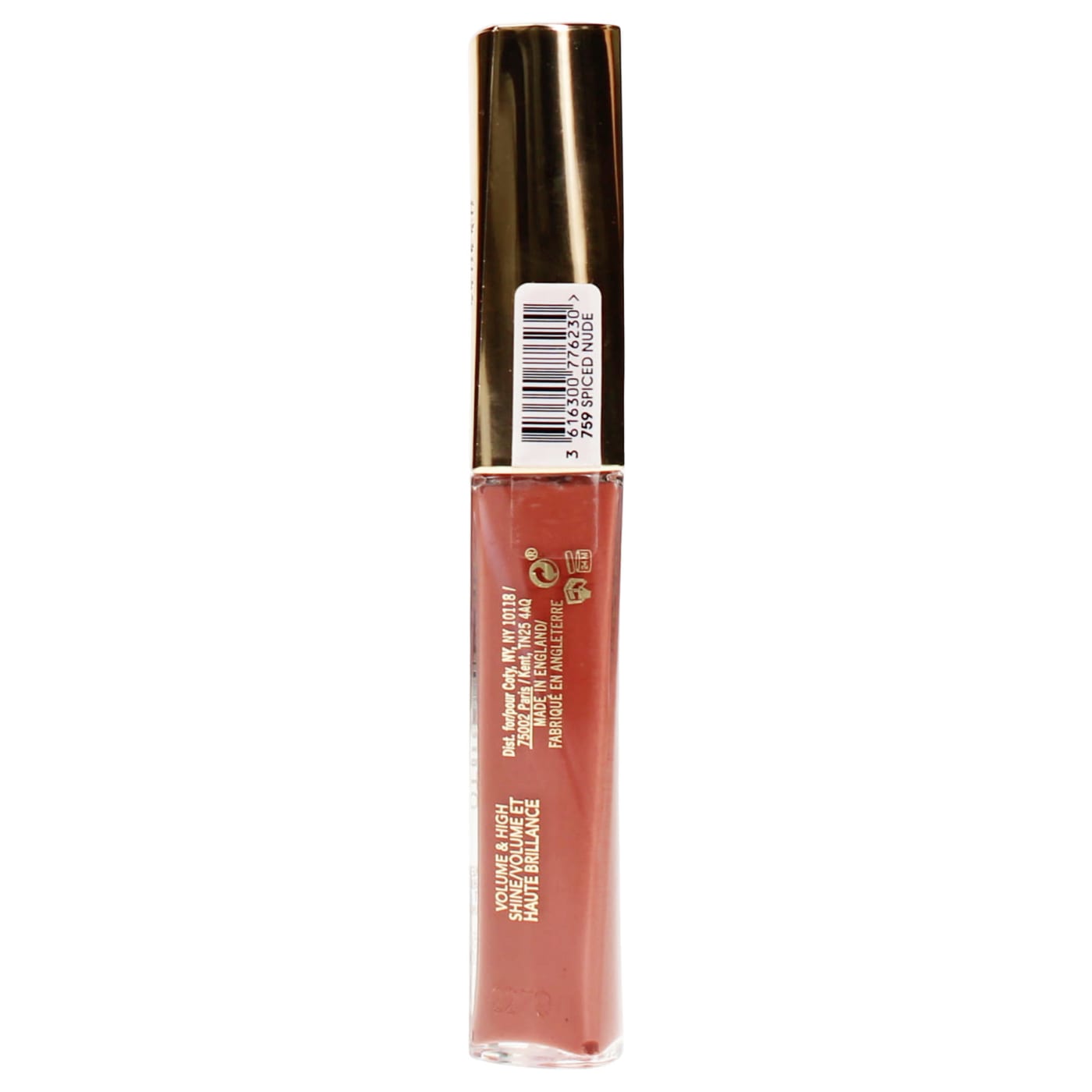 RIMMEL STAY PLUMPED LIP GLOSS SPICED NUDE 759