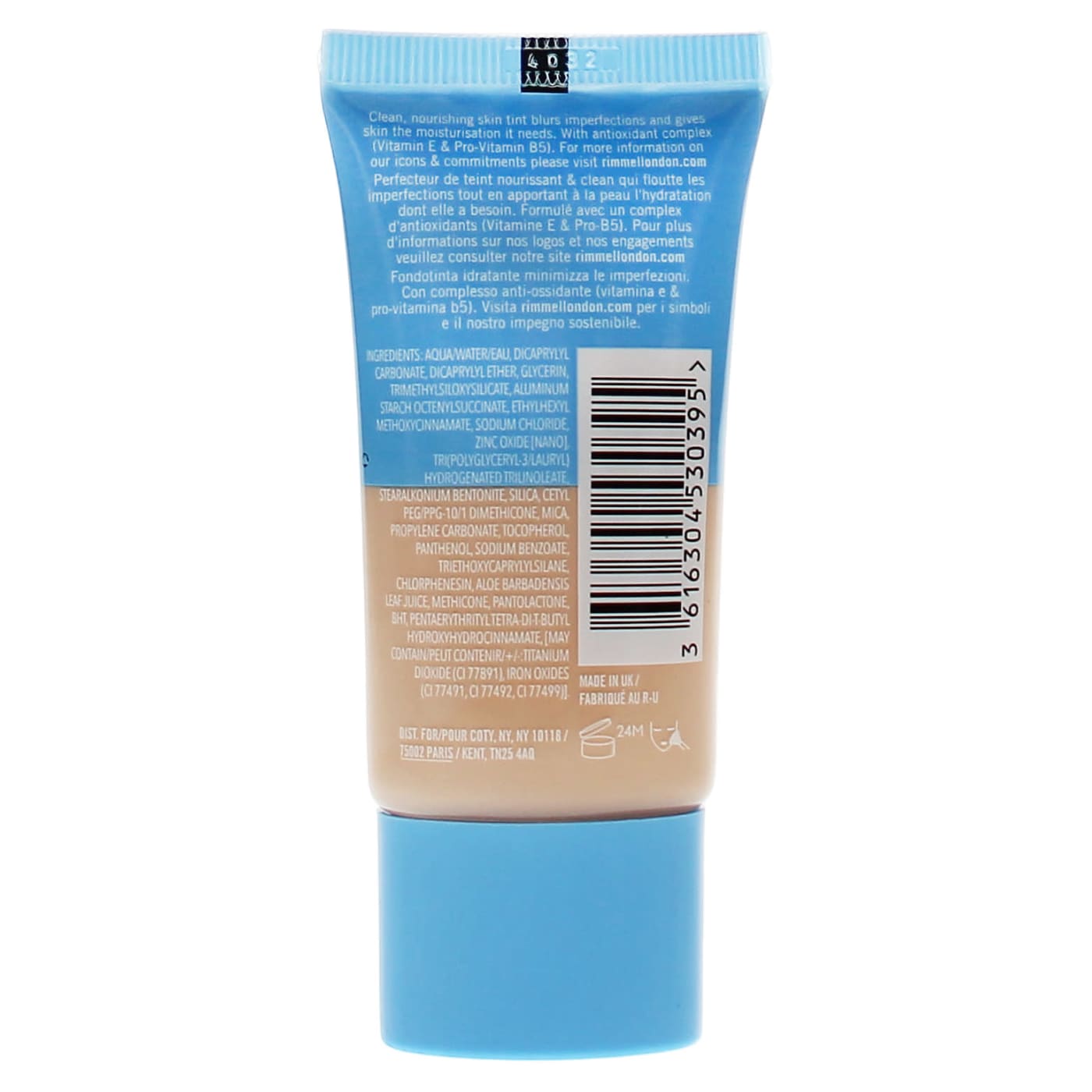 Rimmel Kind & Free Skin Tint Foundation Fair Porcelain 1