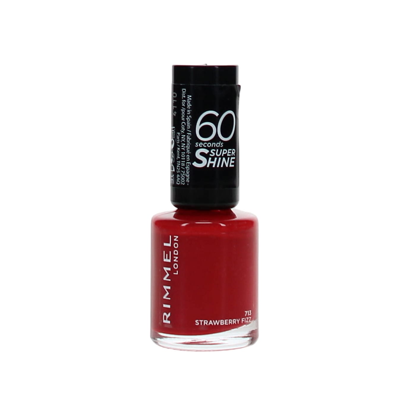 RIMMEL 60 SECONDS 8ML NAIL POLISH STRAWBERRY FIZZ 713