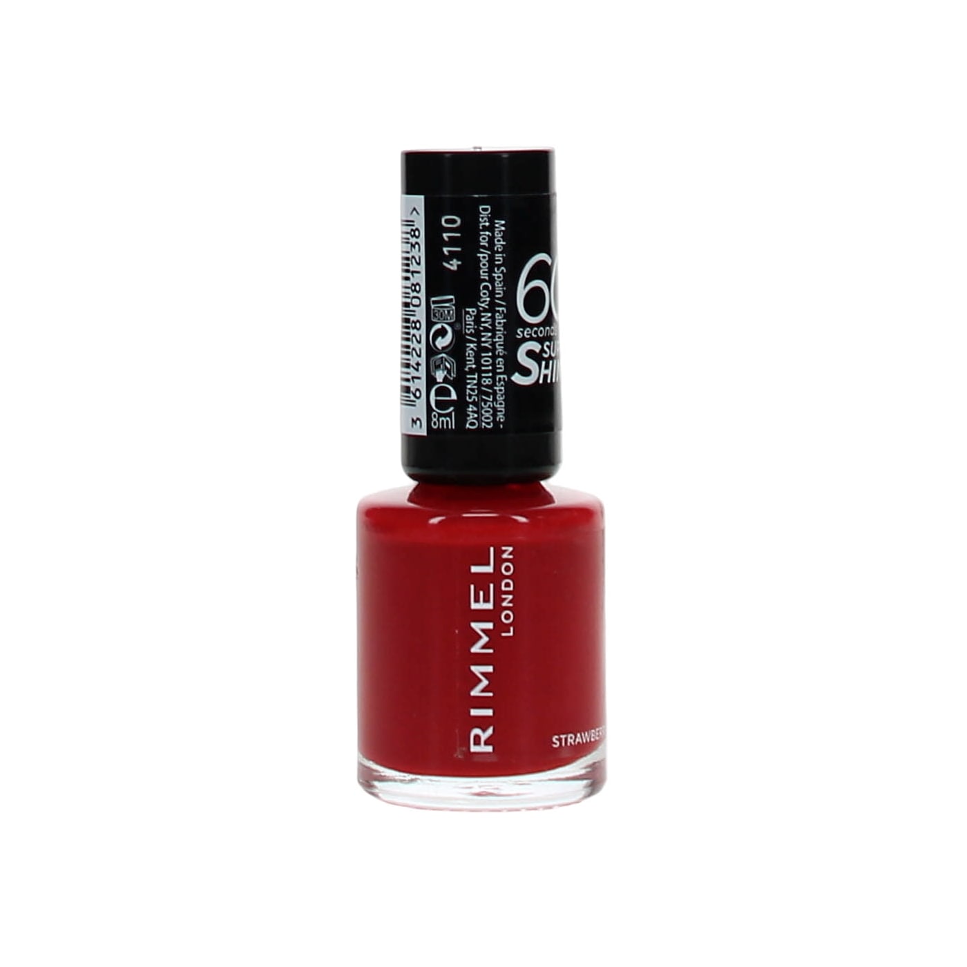 RIMMEL 60 SECONDS 8ML NAIL POLISH STRAWBERRY FIZZ 713