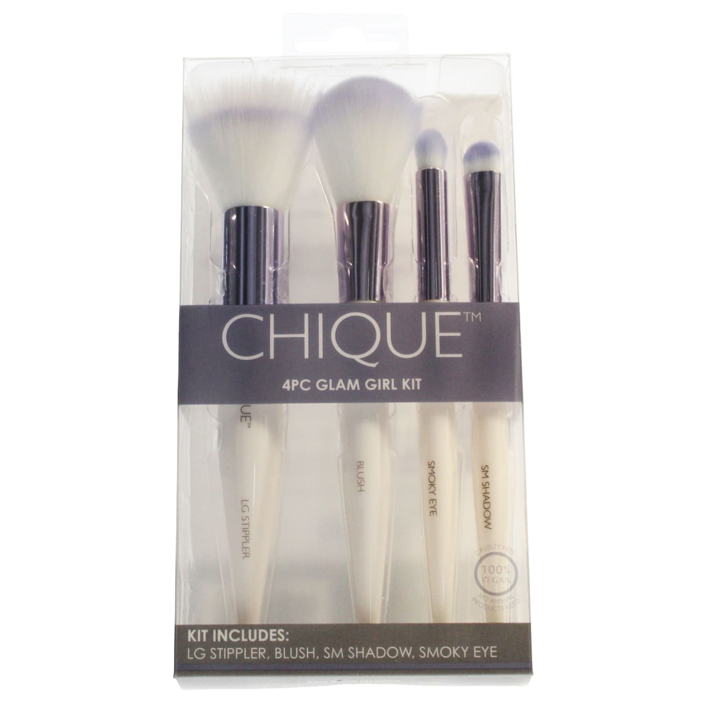 Royal & Langnickel Chique Brush Set Deluxe Complexion 4pc