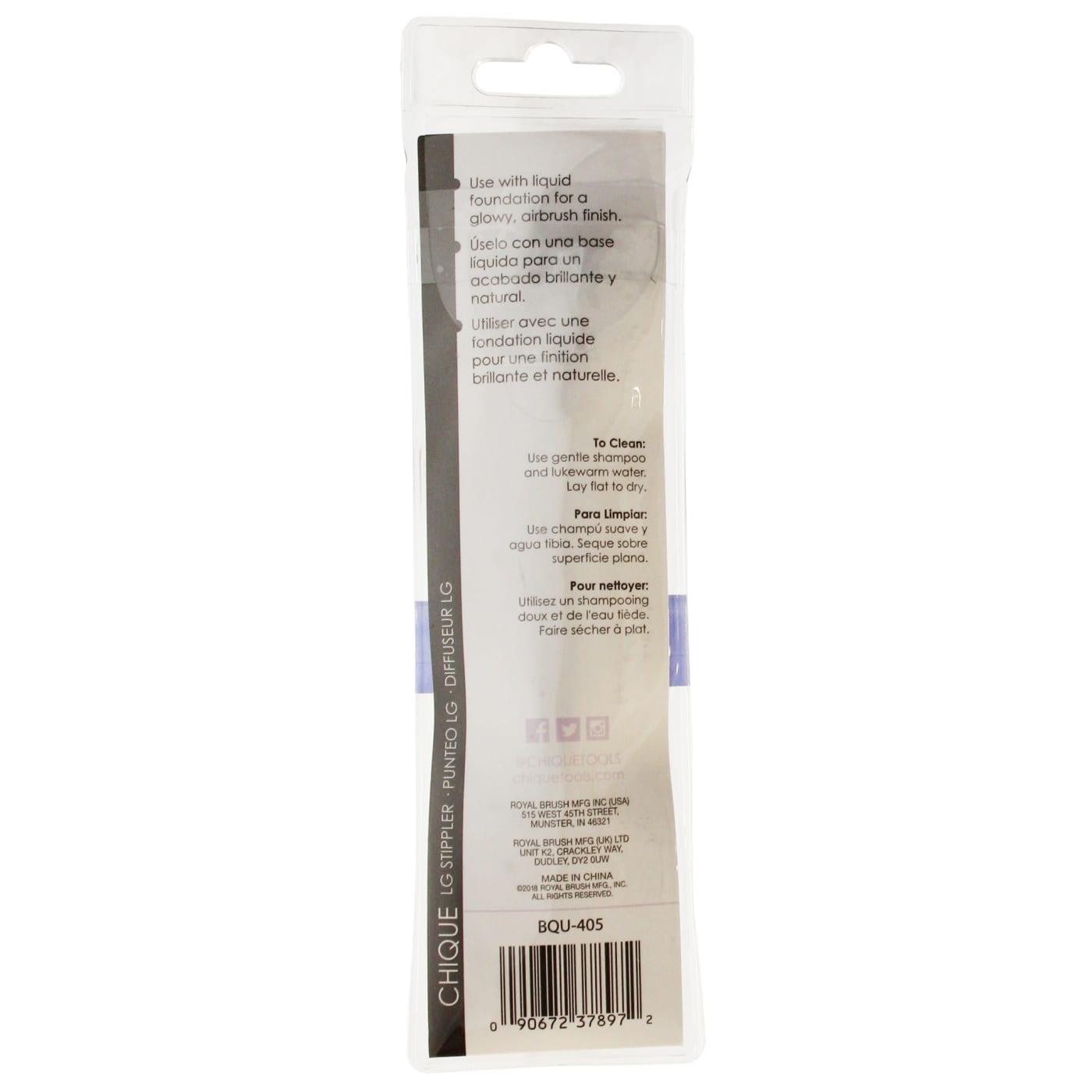 Royal & Langnickel Chique Studio Lg Stippler Brush