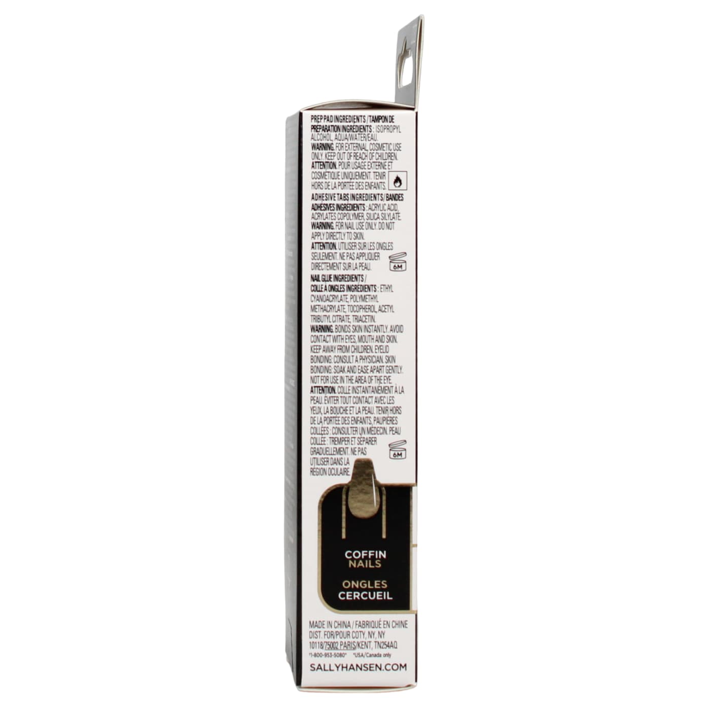 SALLY HANSEN SALON FALSE NAILS ONYXPECTED COFFIN