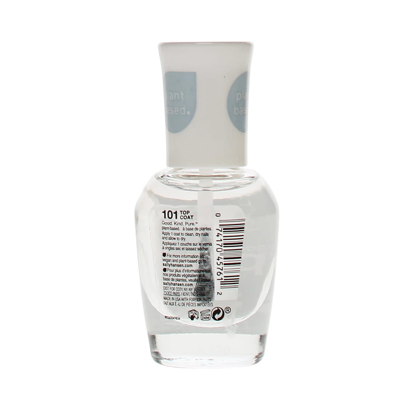 SALLY HANSEN GOOD KIND PURE 10ML N/POLISH TOP COAT 101
