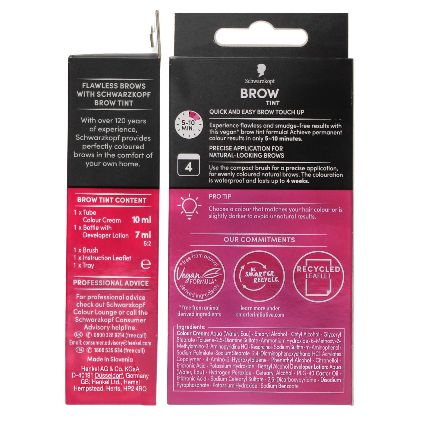 Schwarzkopf 17ml Eyebrow Tint Black