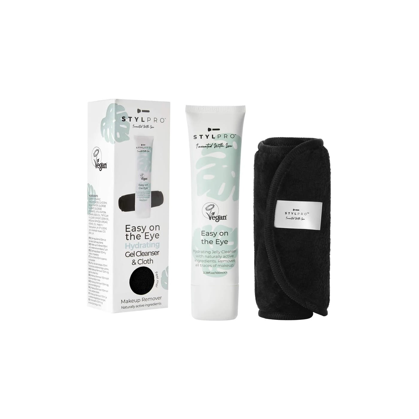 Stylpro 100ml Easy On The Eye Makeup Remover & Cloth