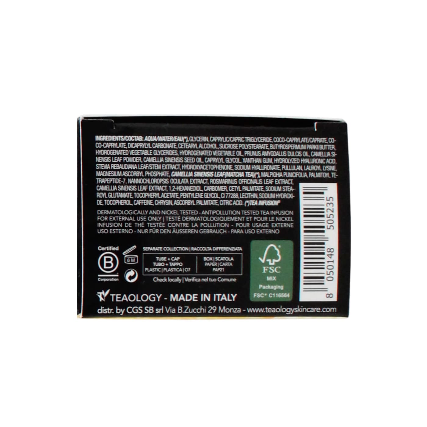 TEAOLOGY 15ML EYE CREAM MATCHA TEA ULTRA-FIRMING