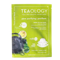 TEAOLOGY 21ML FACE & NECK MASK GREEN TEA, NIACINAMIDE & AHA PORE PURIFYING