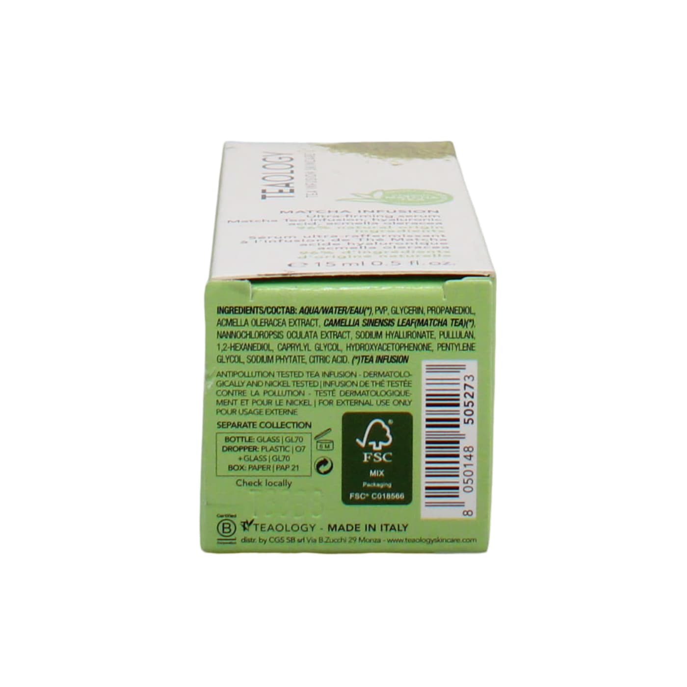 TEAOLOGY 15ML EYE CREAM MATCHA TEA