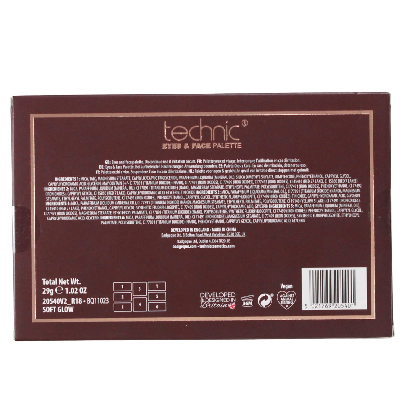TECHNIC SOFT GLOW EYES & FACE PALETTE