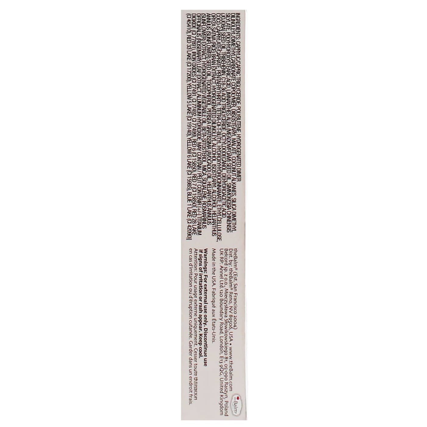 Thebalm Lip Oil Clear Road Ahead