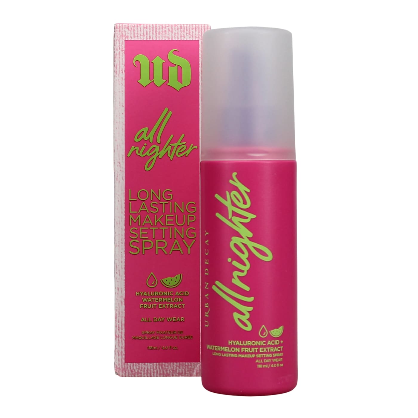 URBAN DECAY ALL NIGHTER 118ML SETTING SPRAY HYALURONIC ACID & WATERMELON EXTRACT