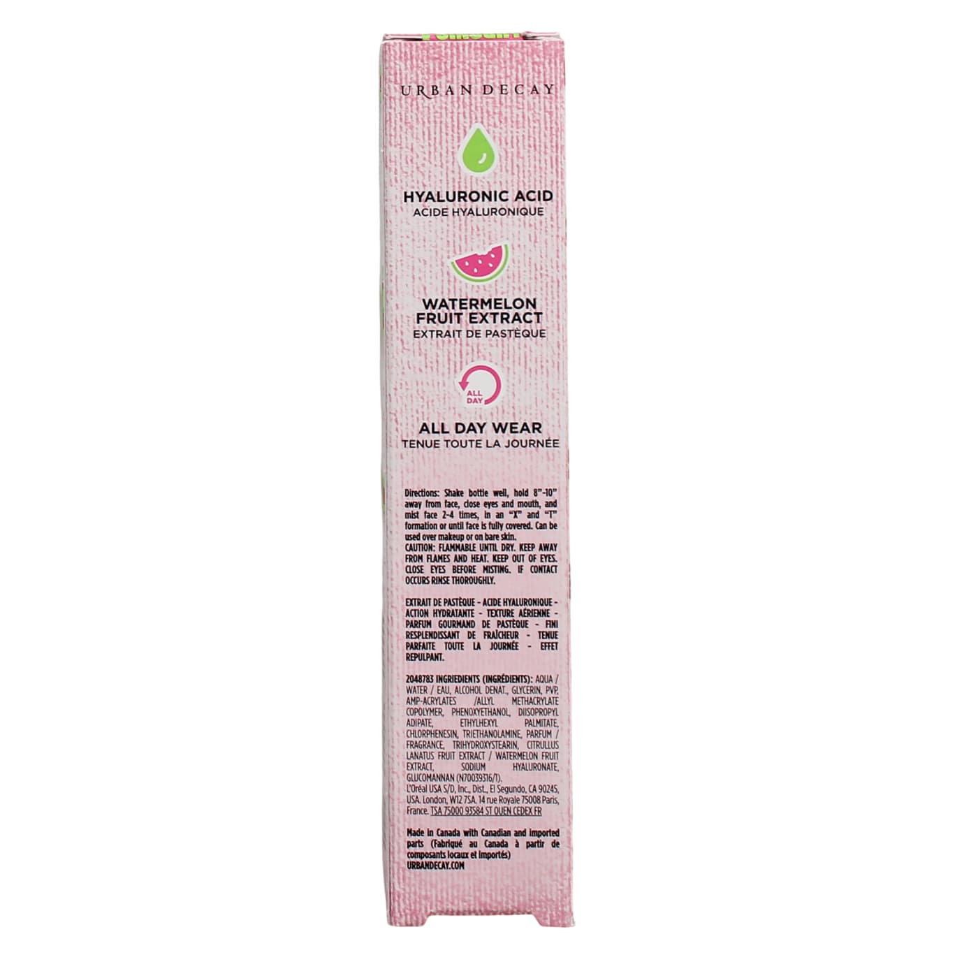 Urban Decay All Nighter 30ml Setting Spray Hyaluronic Acid & Watermelon Extract