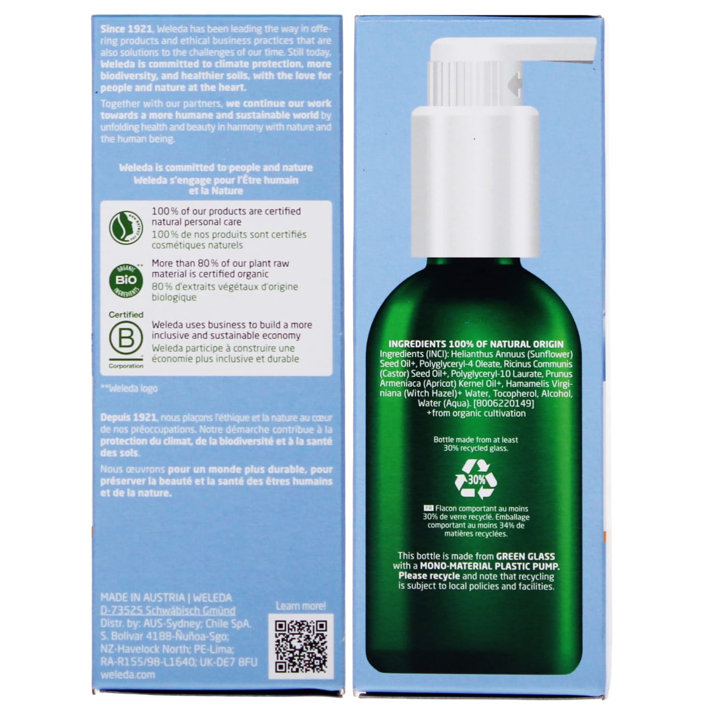 WELEDA 150ML CLEANSING OIL 07/26