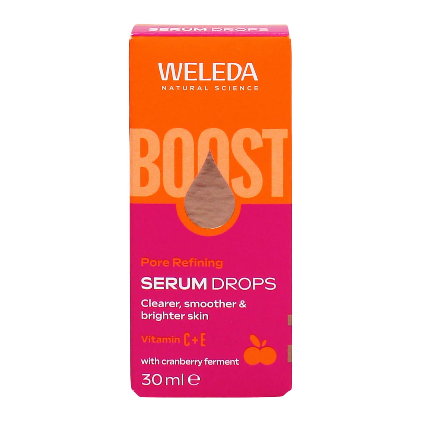 Weleda Boost 30ml Serum Drops Pore Refining Vitamin C & E