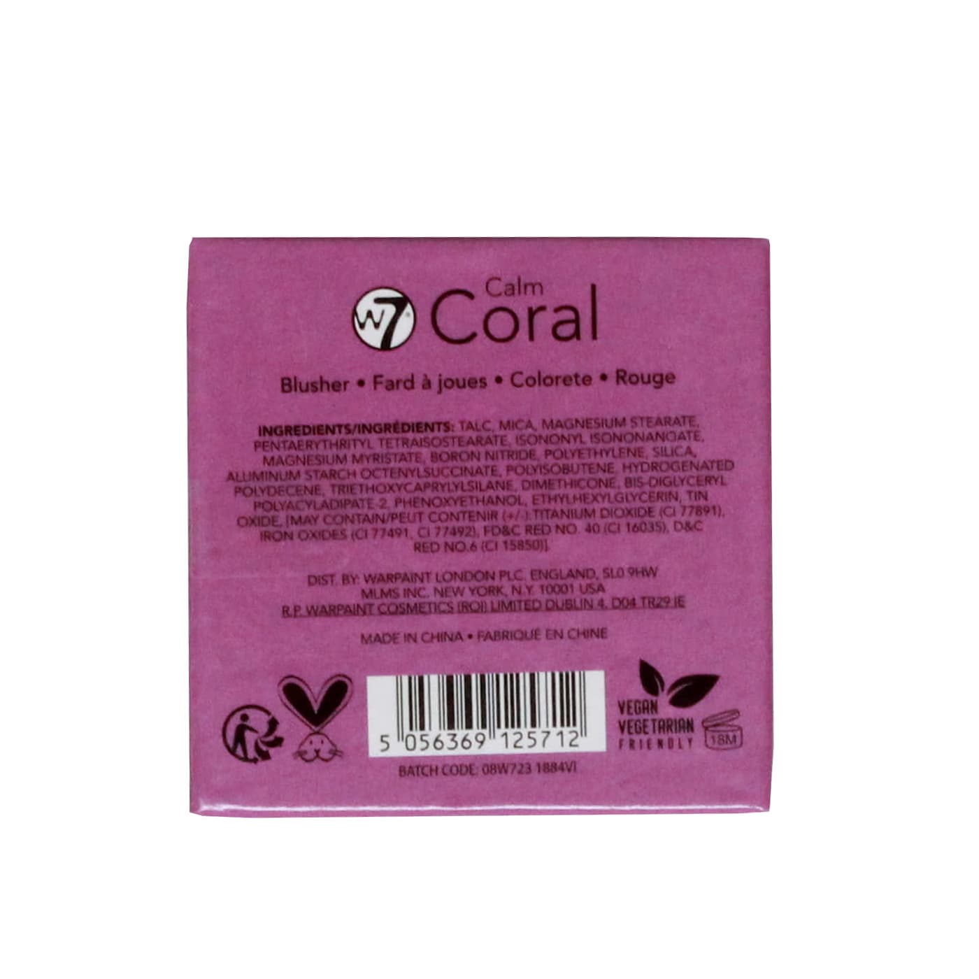 W7 Blusher Calm Coral