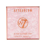 W7 AFTERGLOW BLUSH & HIGHLIGHTER