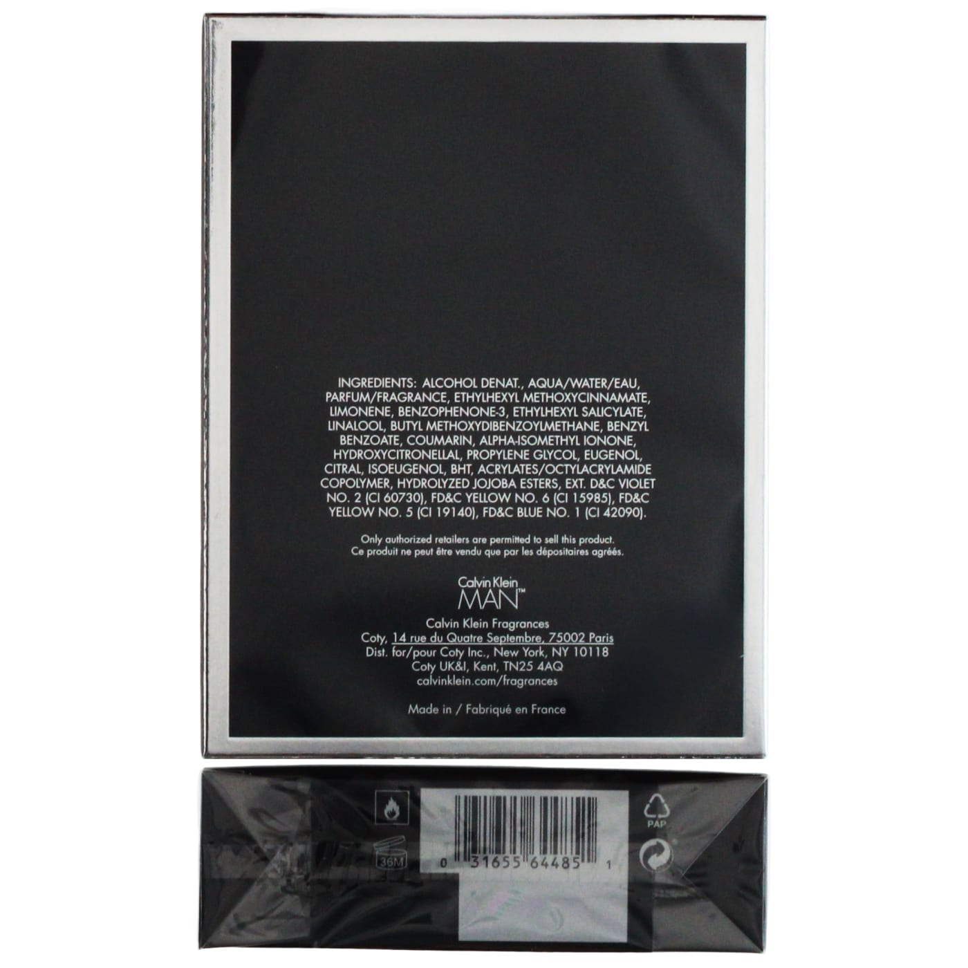 CALVIN KLEIN MAN 100ML EDT SPRAY
