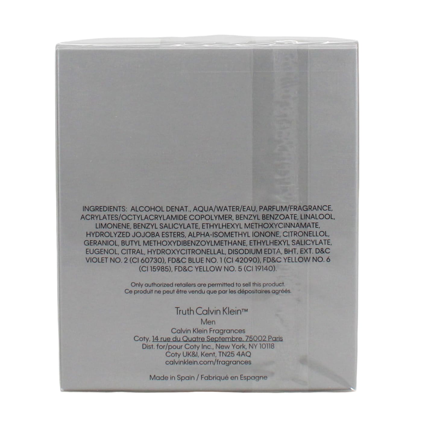 CK TRUTH 100ML EDT SPRAY
