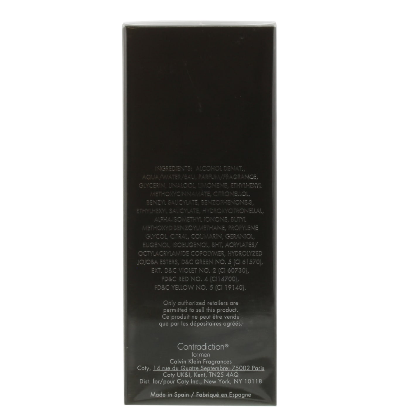 Calvin Klein Contradiction Men 100ml EDT Spray